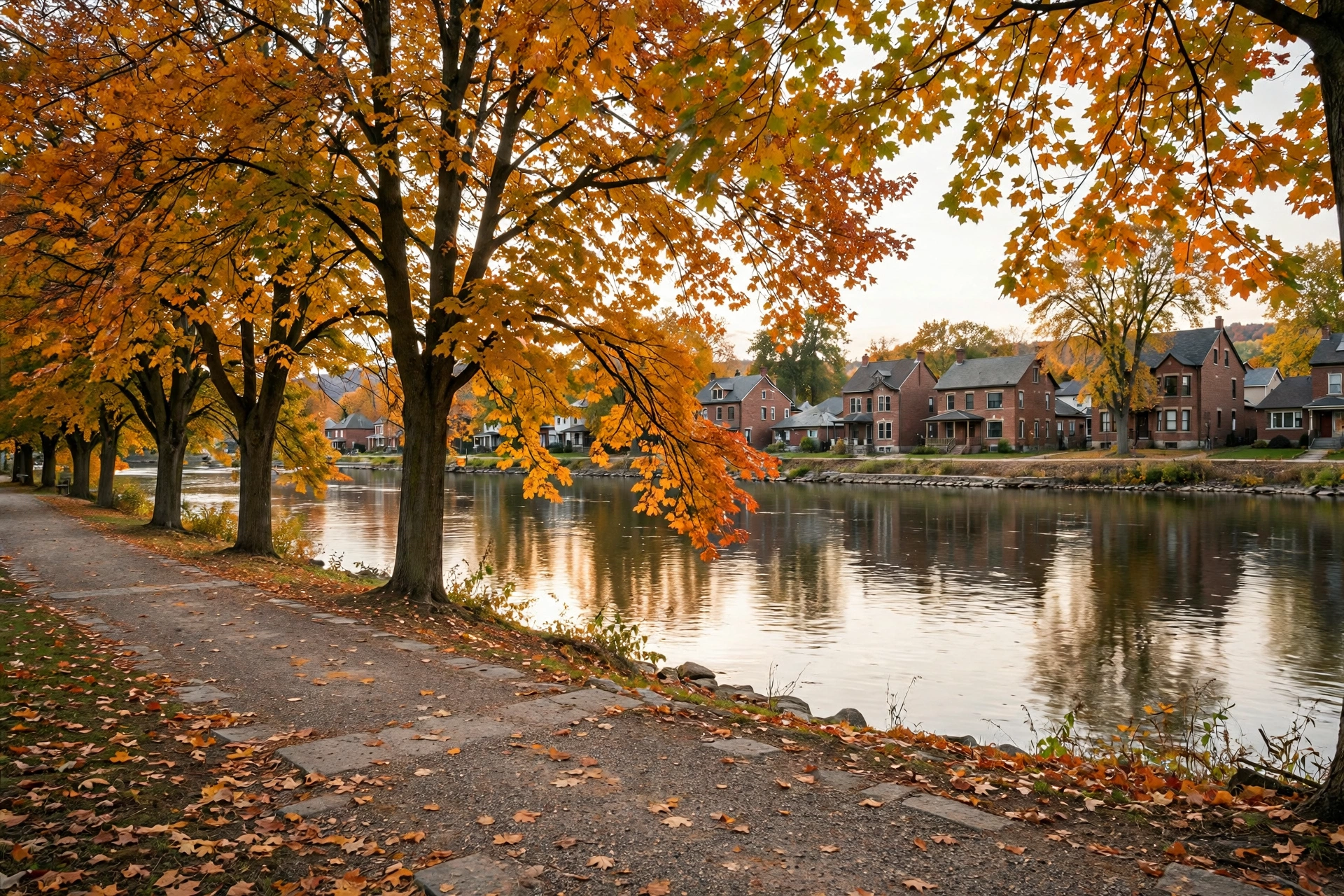 About Homes along the Avon River in Stratford, Ontario